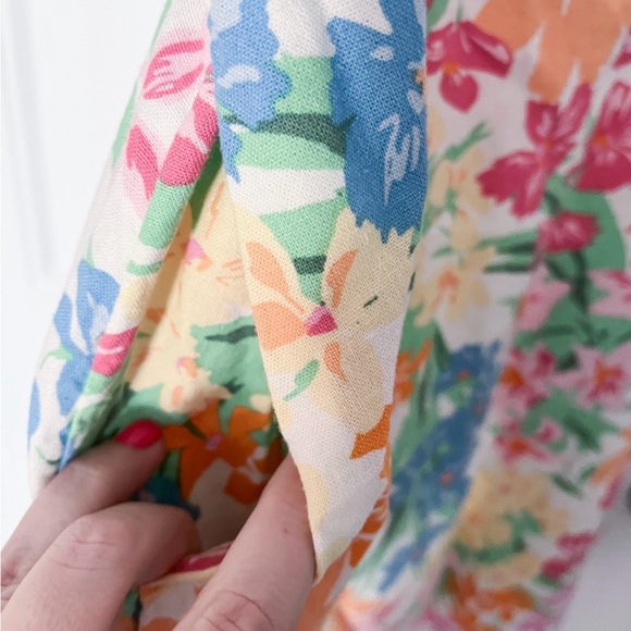 Old Navy Colorful Floral Midi Dress - Picture 4 of 5